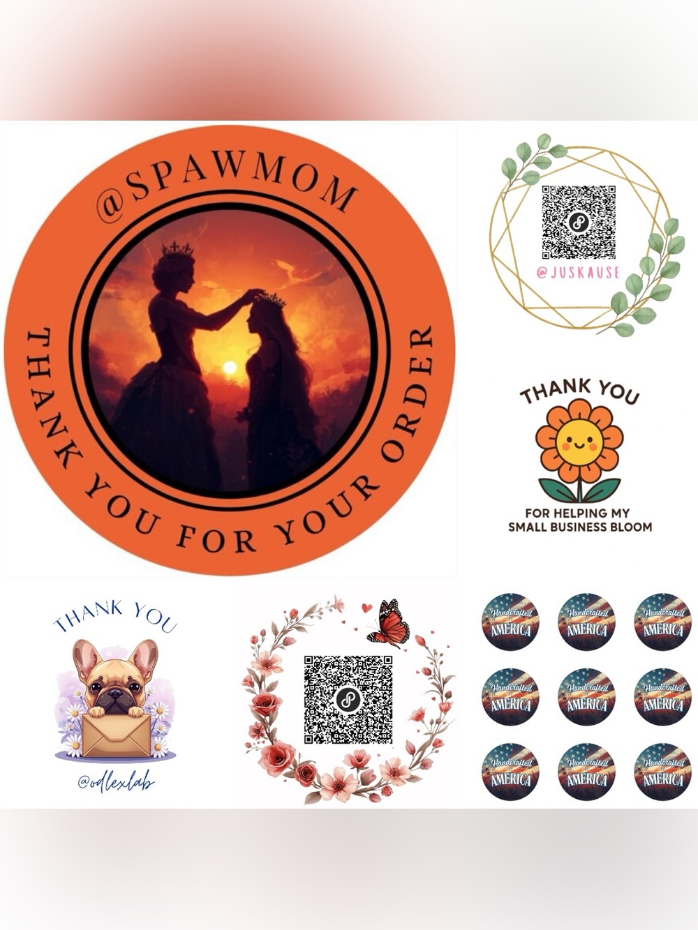 Custom 2 Inch Glossy Round Stickers 24CT